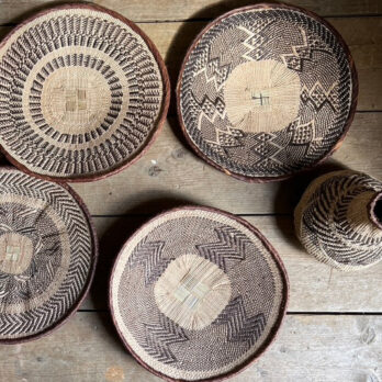 Decorative woven Batonga plate | Patterned