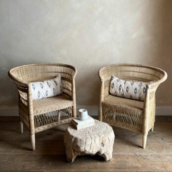Hand woven rattan chair