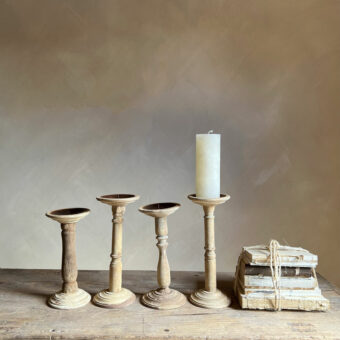 Vintage wooden candle holder S| 27-32