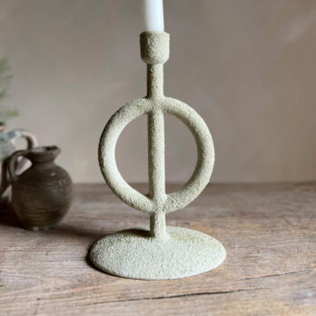 Sculptural rustic textured candlestick