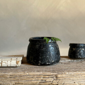 Vintage stone pickle pot Large