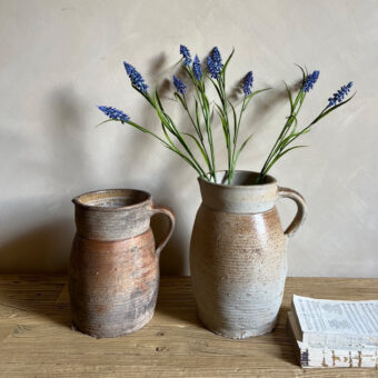 Antique French Earthenware Pitcher | Large