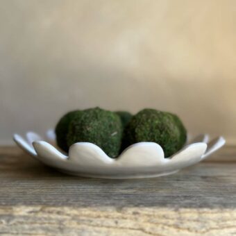 White Sculptural Serving Platter