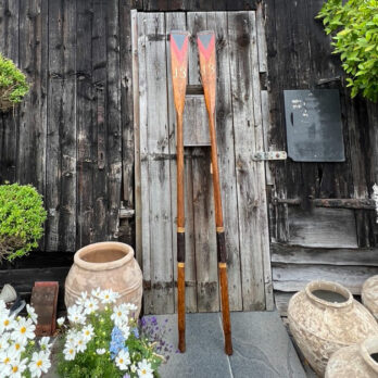 Vintage Pair Wooden Oars