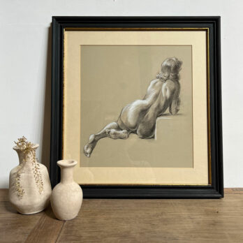 Vintage Nude Pencil Drawing Emma