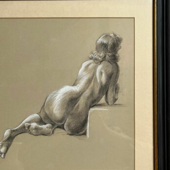 Vintage Nude Pencil Drawing Emma