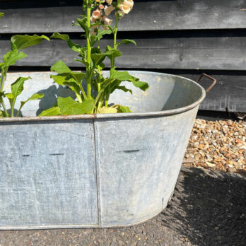 Vintage Galvanised Oval Bath