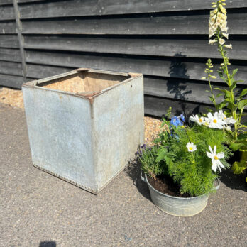 Vintage water tank planter | A