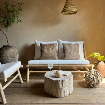 Teak branch outdoor sofa