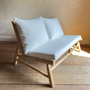 Teak branch outdoor sofa
