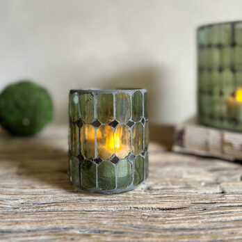 Mosaic Glass Tealight Holder Small