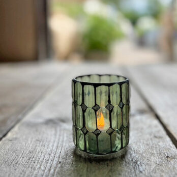 Mosaic Glass Tealight Holder Small
