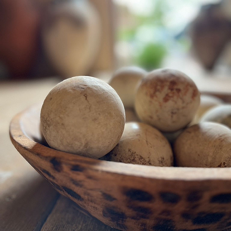 White Decorative Stone Balls