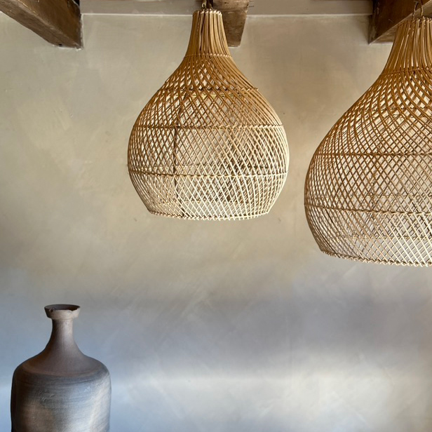 Woven Rattan Pendant Shade Small