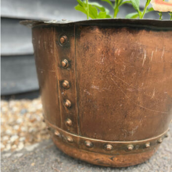 Antique Victorian Copper Cauldron