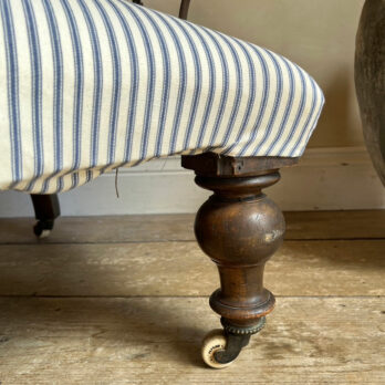 Antique Iron Back Armchair Sylvie