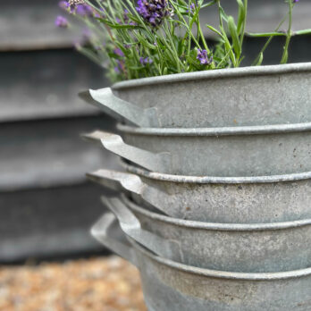 Vintage Galvanised Florist Buckets