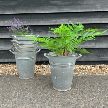 Vintage Galvanised Florist Buckets