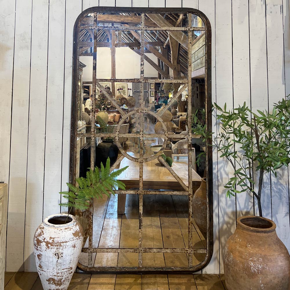 Huge Antique Window Mirror Espen