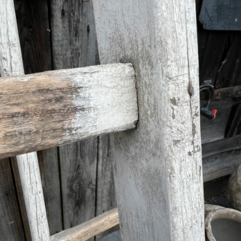 Rustic wooden decorators Ladder