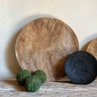 Carved Teak Plate Large