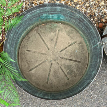 Large Antique copper Planter