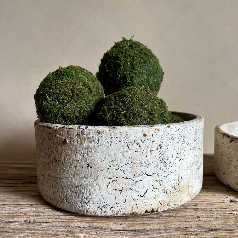 Rustic crackle bowl large