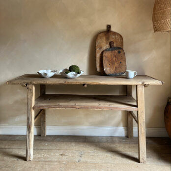 Antique console island with shelf | Leona