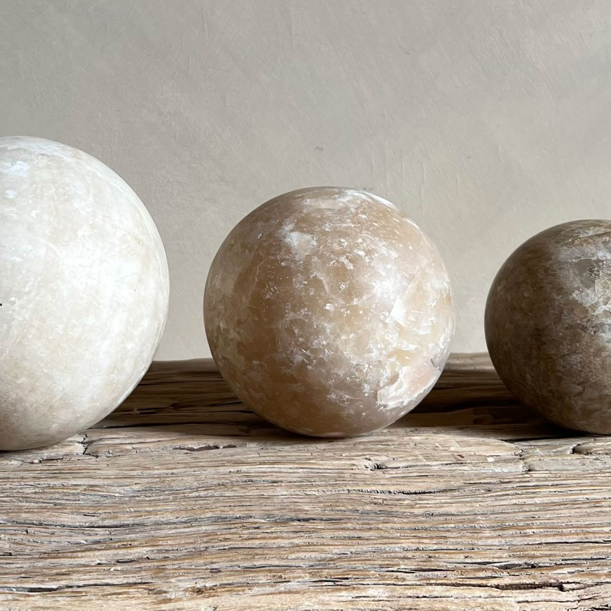 Solid stone sphere 12cm