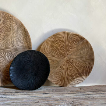 Carved Teak Plate Medium