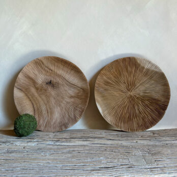 Carved Teak Plate Medium