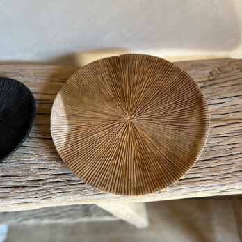 Carved Teak Plate Medium