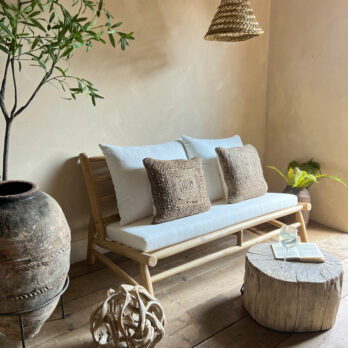 Teak branch outdoor sofaTeak branch outdoor sofa