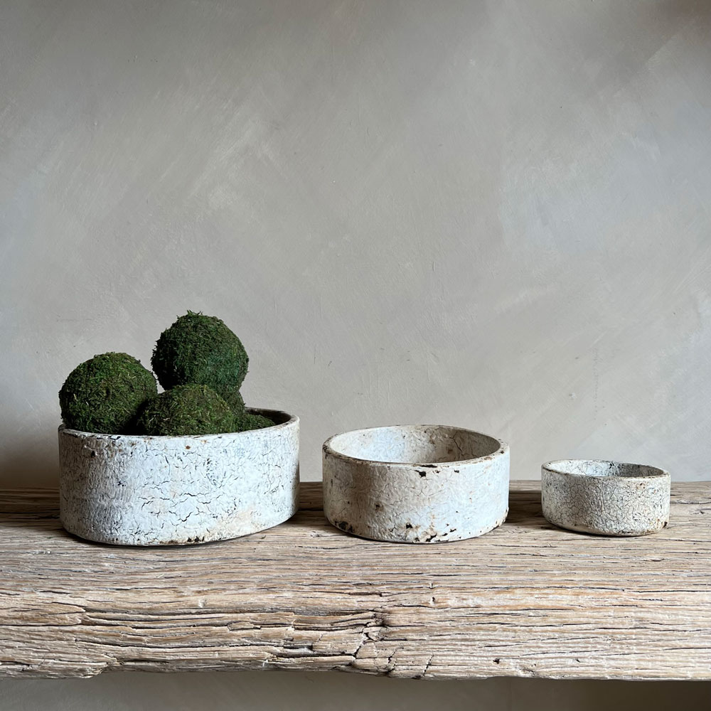 Rustic crackle bowl medium