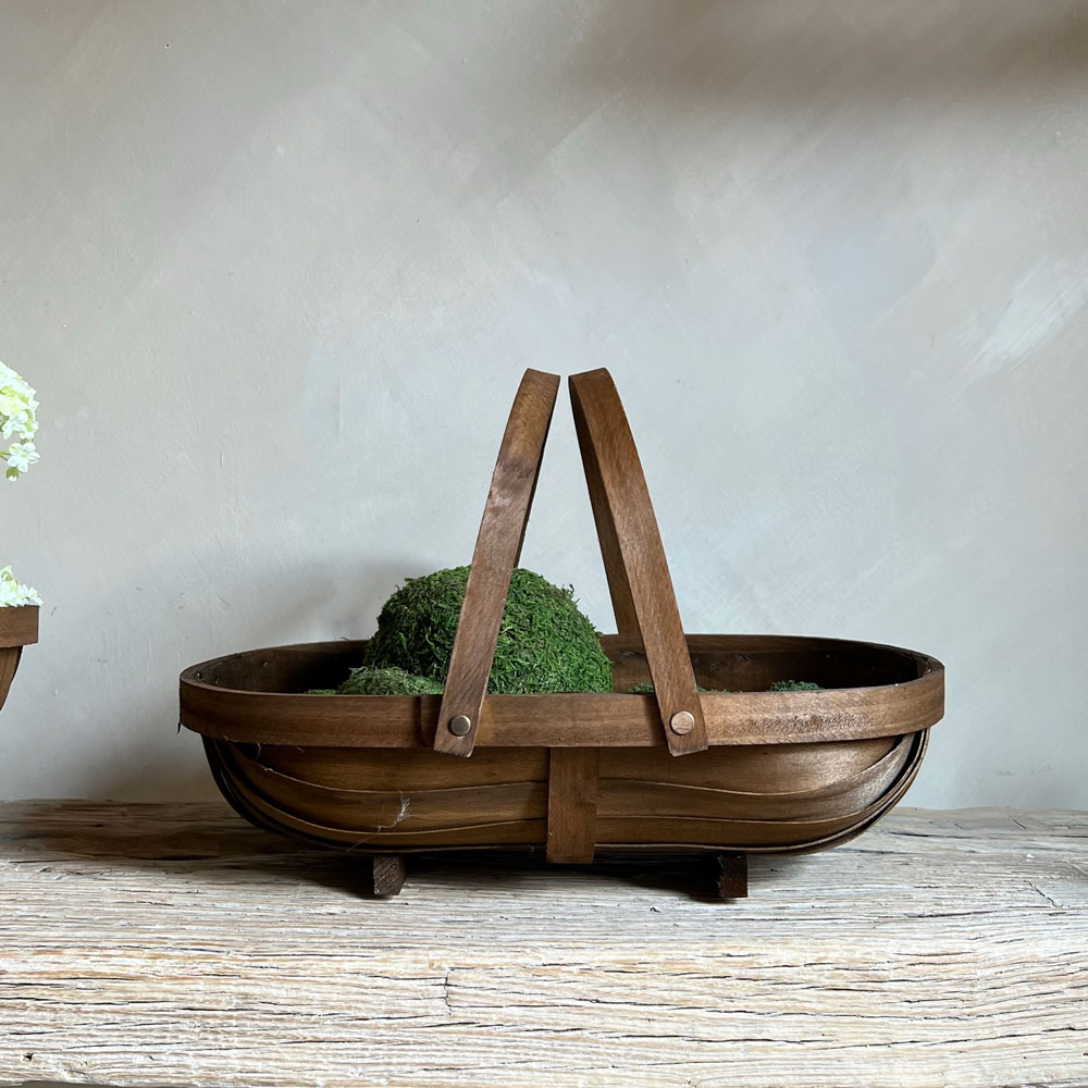 Woven trug basket Medium