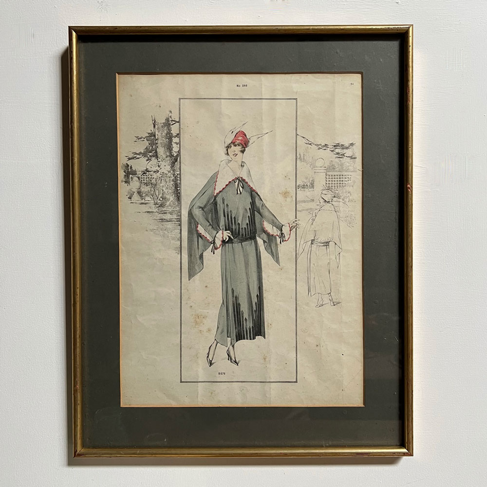 Antique 1920s Fashion Artwork 8676