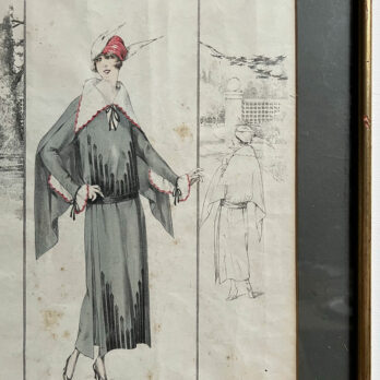 Antique 1920s Fashion Artwork 8676