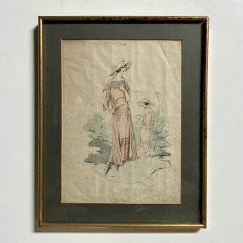 Antique 1920s Fashion Artwork 8679