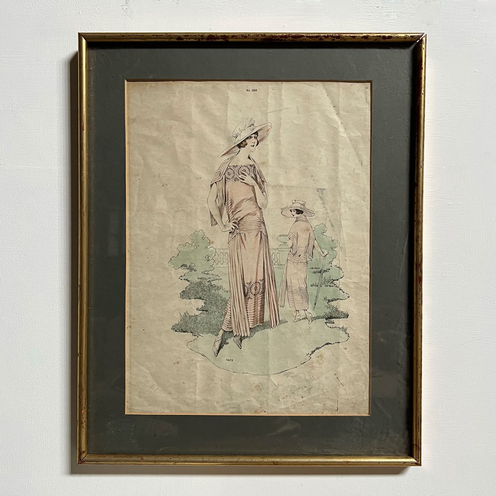 Antique 1920s Fashion Artwork 8679