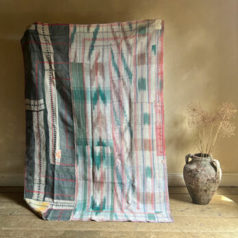 Vintage Handstitched Kantha Throw B
