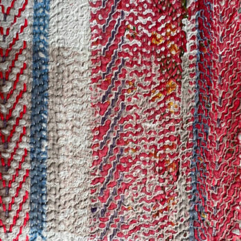 Vintage Handstitched Kantha Throw B