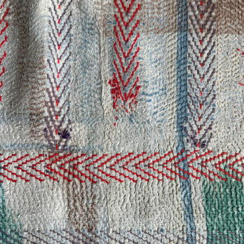 Vintage Handstitched Kantha Throw B