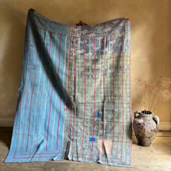 Vintage Handstitched Kantha Throw F