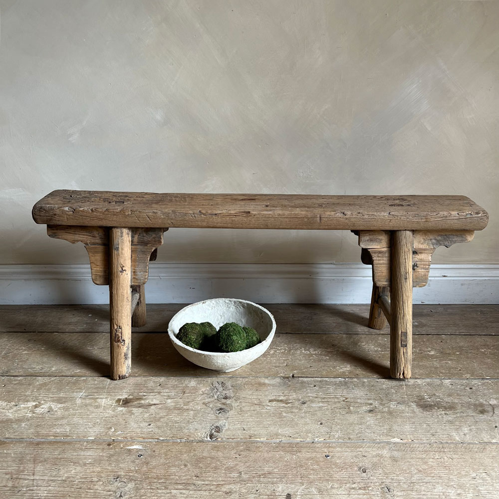 Antique Rustic Wooden Bench | Bridget