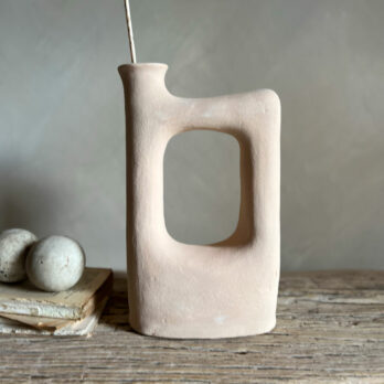 Moroccan Terracotta Sculptural Vase