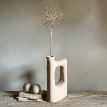 Moroccan Terracotta Sculptural Vase