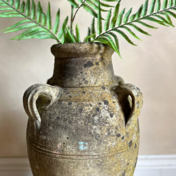 Stoneware urn with four handles