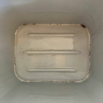 Antique enamelled Bread Bin A