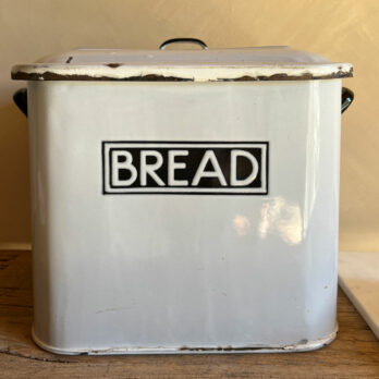 Antique enamelled Bread Bin A