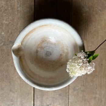 Very large antique mortar bowl